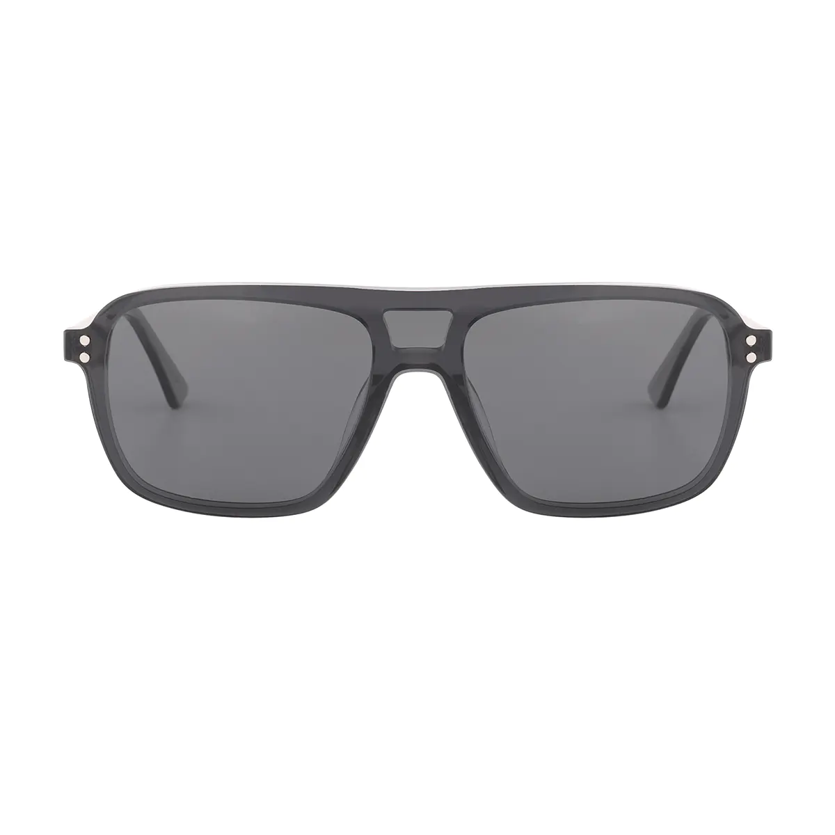 Square Grey Eyeglasses