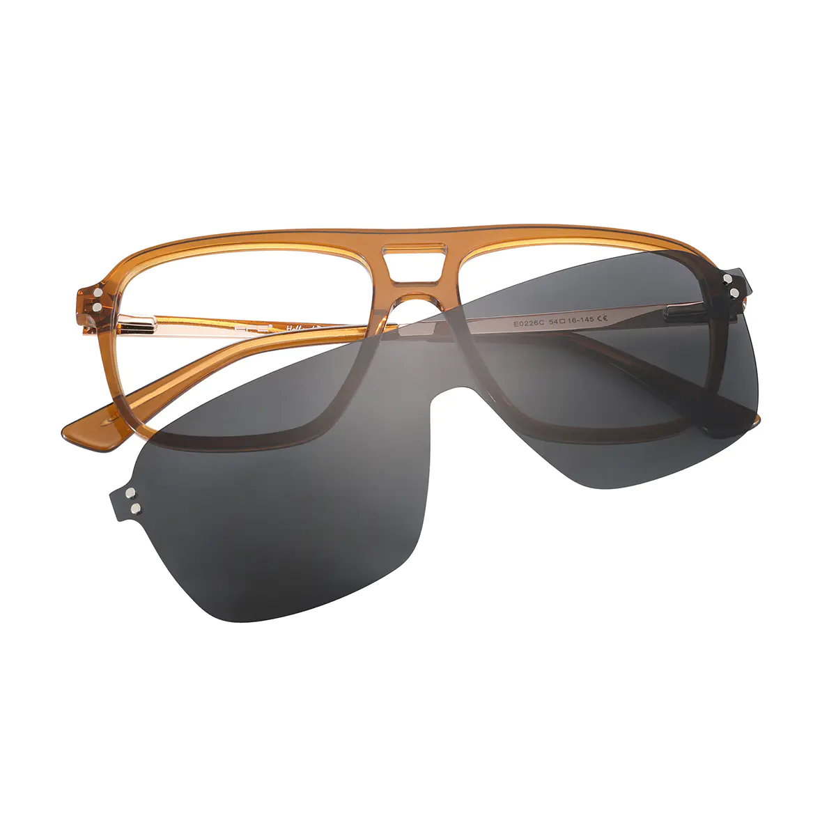 Square Brown Eyeglasses