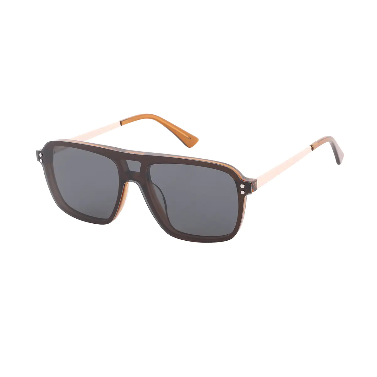 Square Brown Eyeglasses