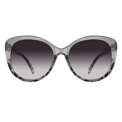 Square Transparent Gray Sunglasses