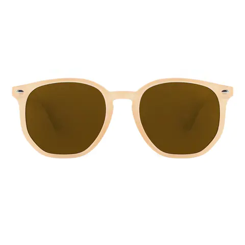 Square Light Brown Sunglasses