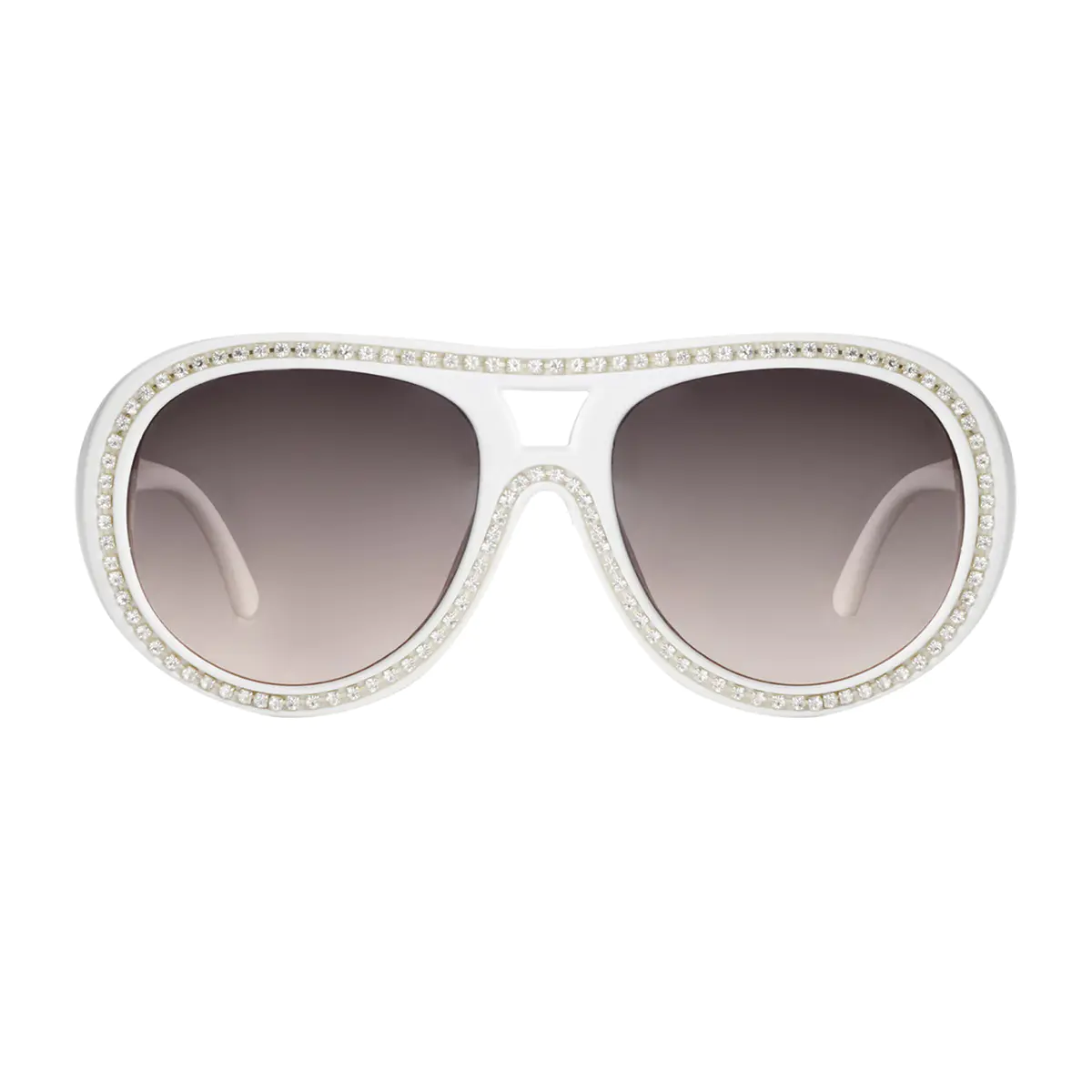 Aviator White Sunglasses