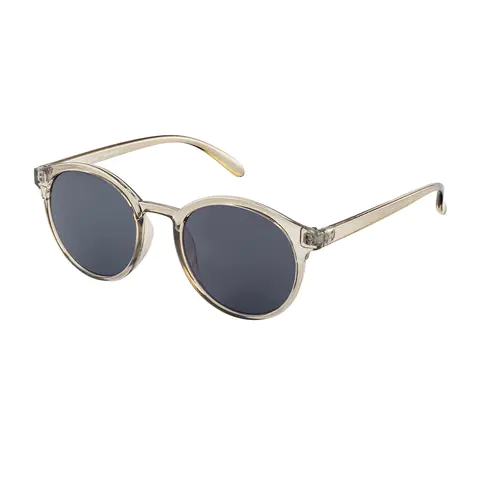 Round Transparent Amber Sunglasses