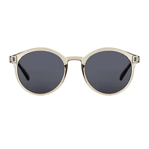 Round Transparent Amber Sunglasses