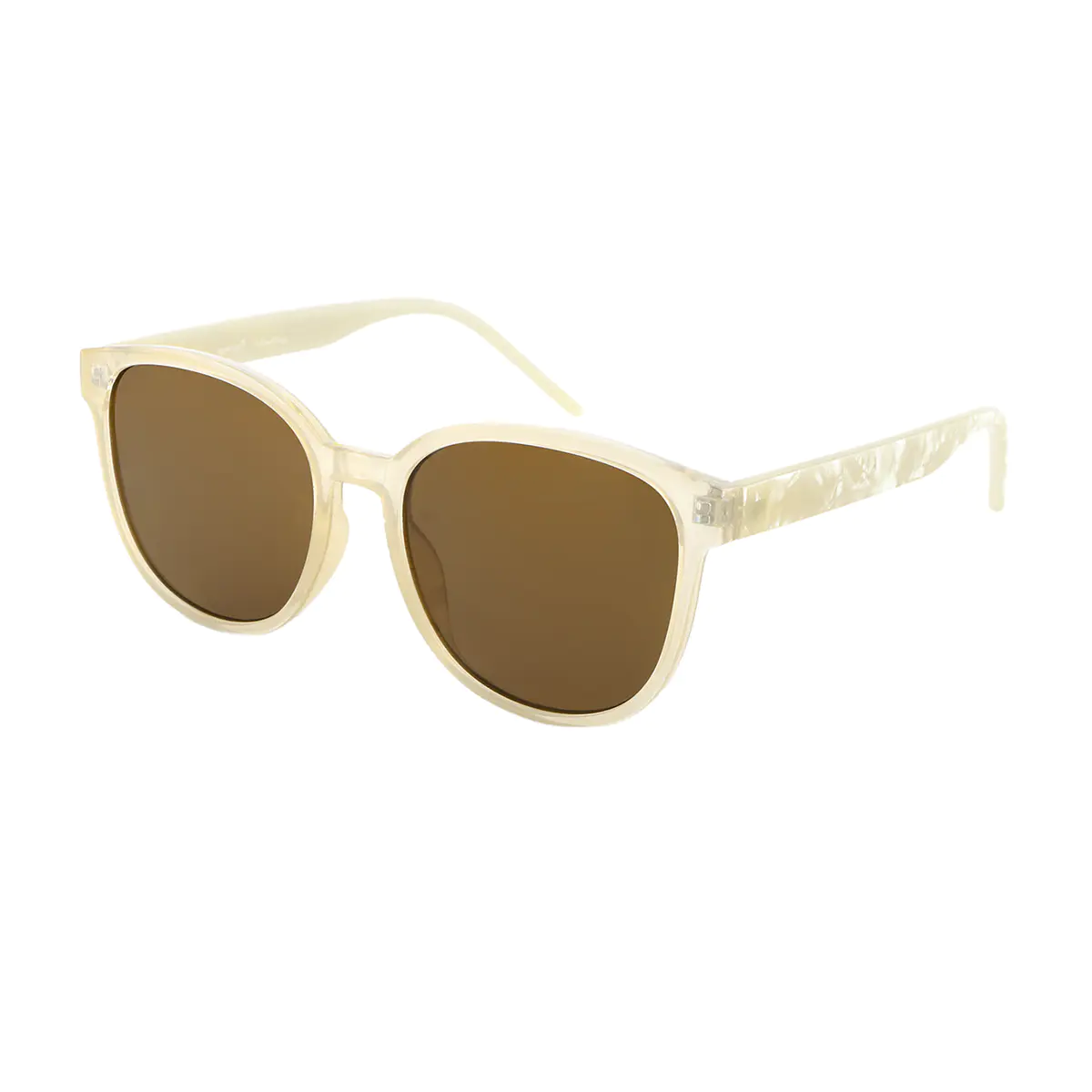 Square Transparent Yellow Sunglasses