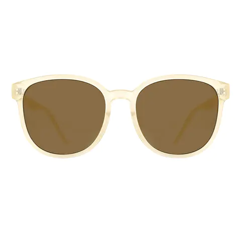 Square Transparent Yellow Sunglasses