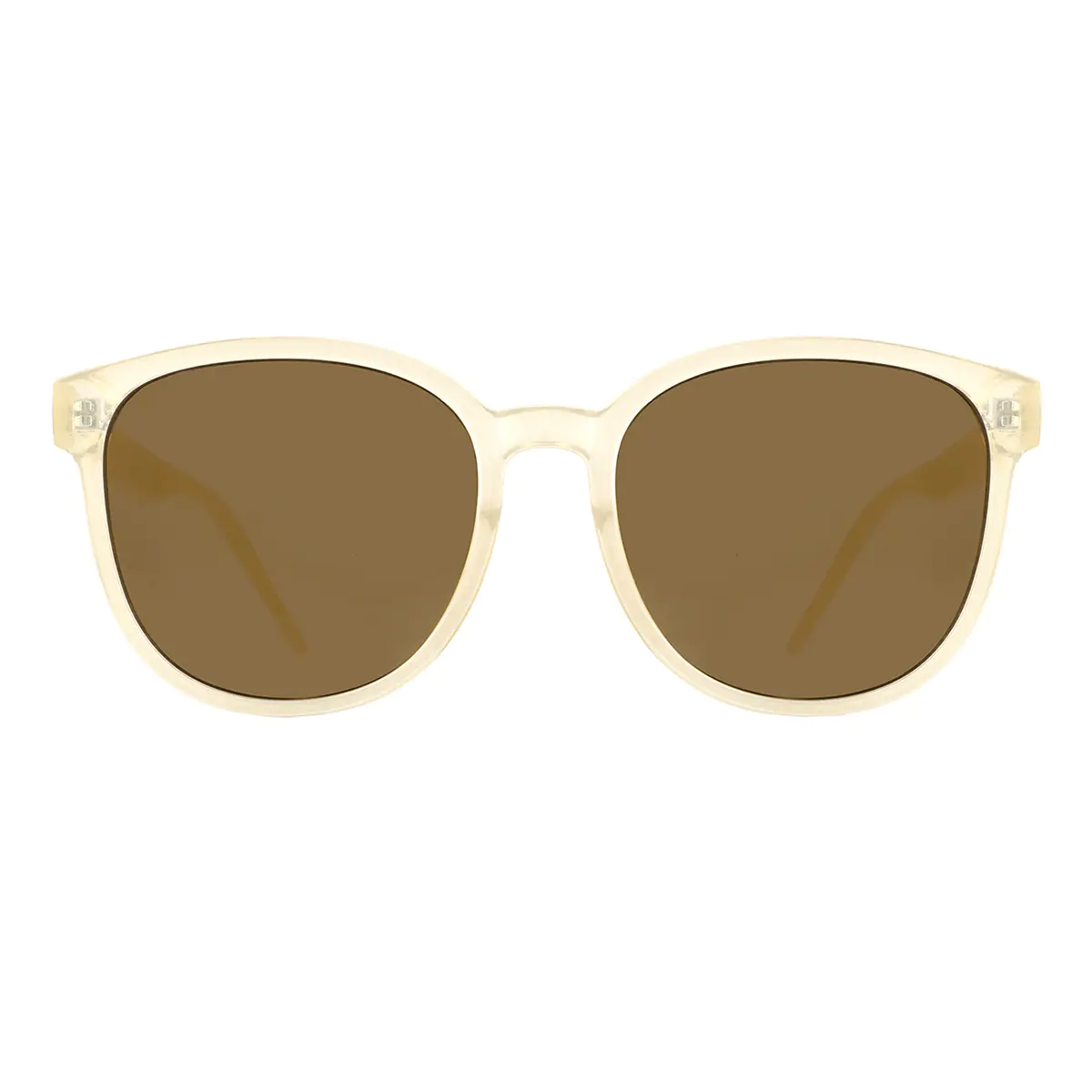 Square Transparent Yellow Sunglasses