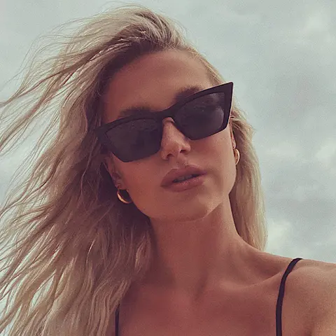 Rectangle Black Sunglasses