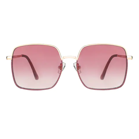 Geometric Gold Sunglasses