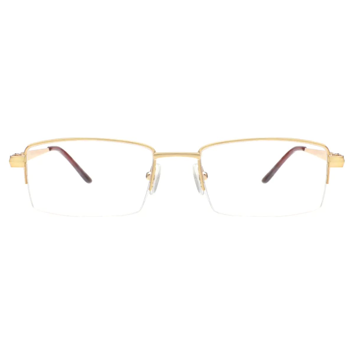 Rectangle Gold Eyeglasses