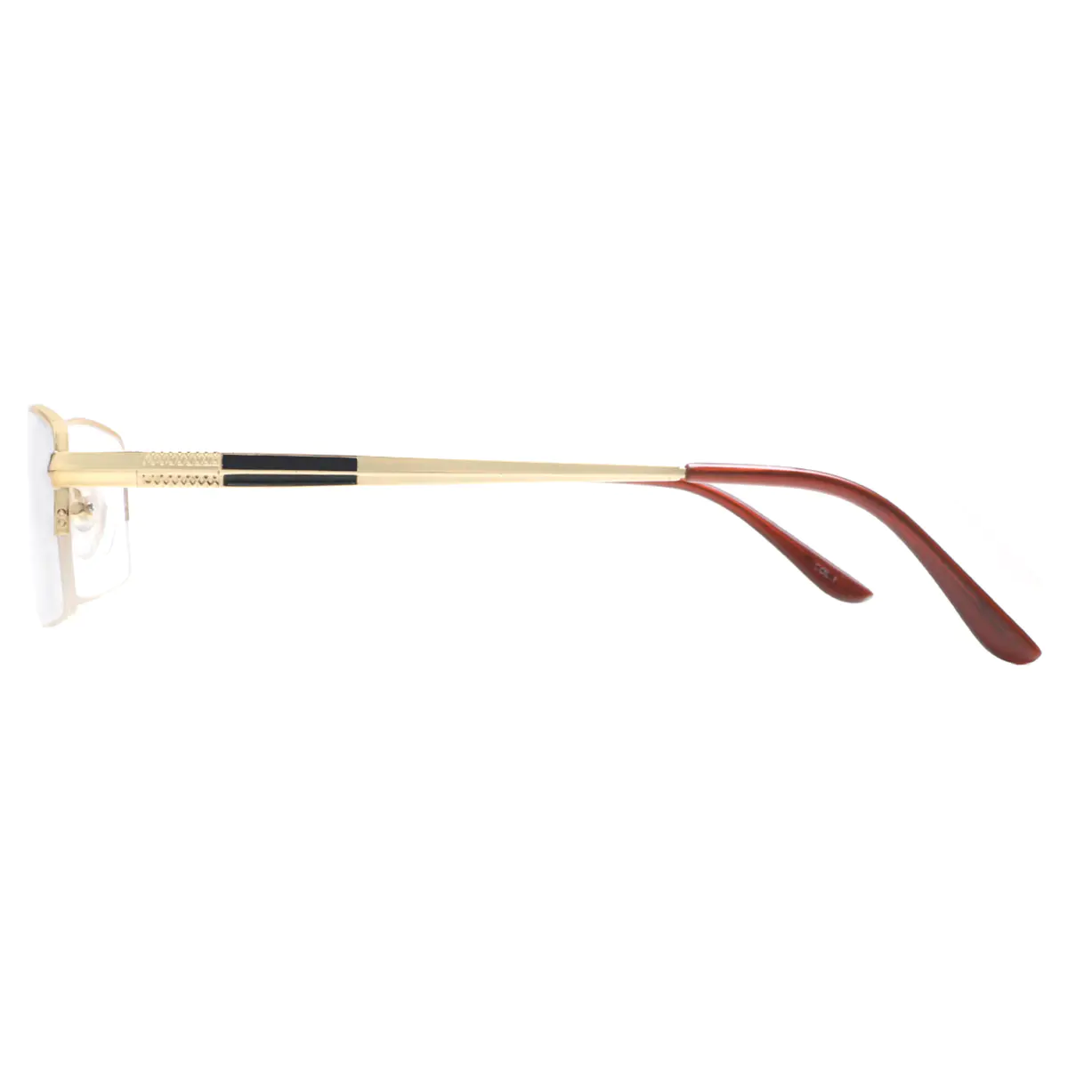 Rectangle Gold Eyeglasses