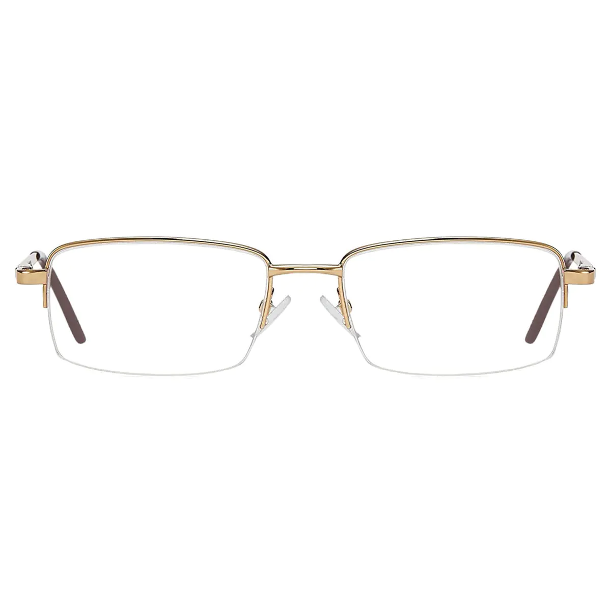 Rectangle Gold Eyeglasses