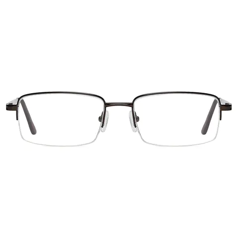 Rectangle Brown Eyeglasses