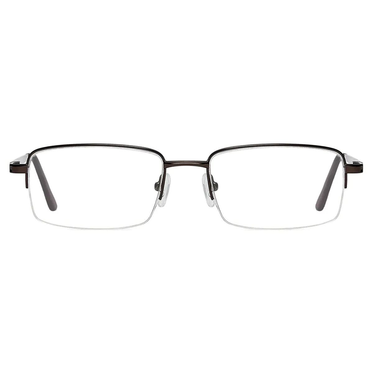 Rectangle Brown Eyeglasses