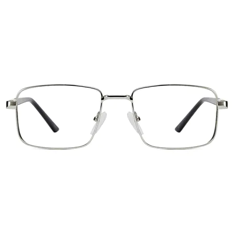 Rectangle Silver Eyeglasses