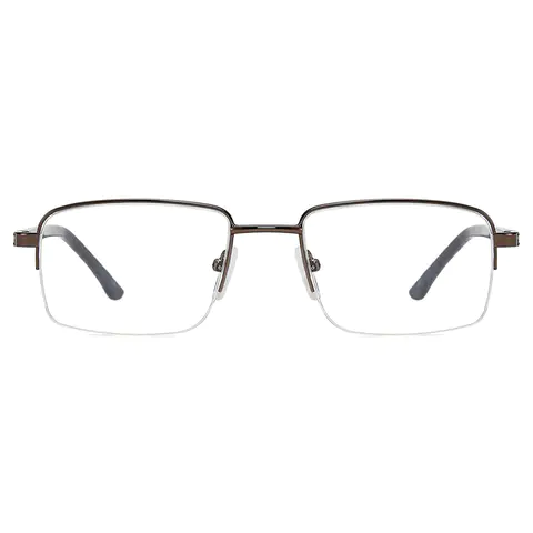 Rectangle Brown Eyeglasses