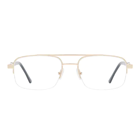 Aviator Gold Eyeglasses