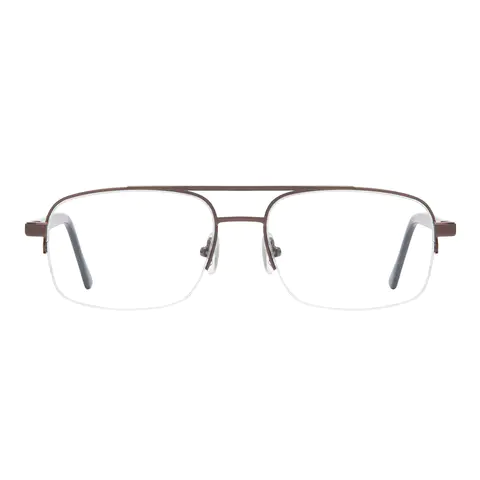 Aviator Brown Eyeglasses