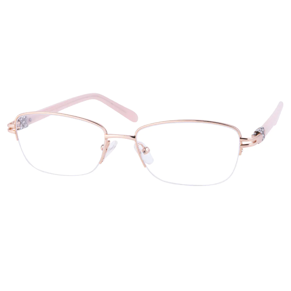 Oval Rose Gold Eyeglasses
