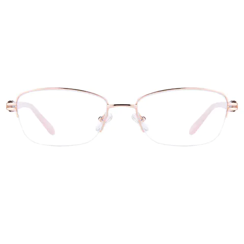Oval Rose Gold Eyeglasses