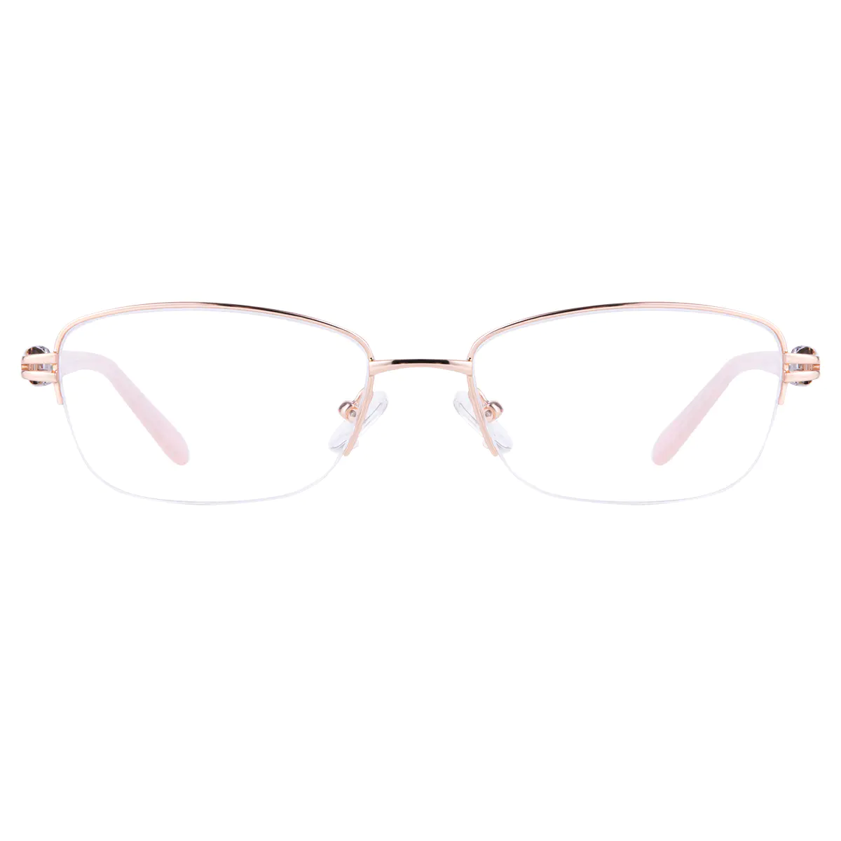 Oval Rose Gold Eyeglasses