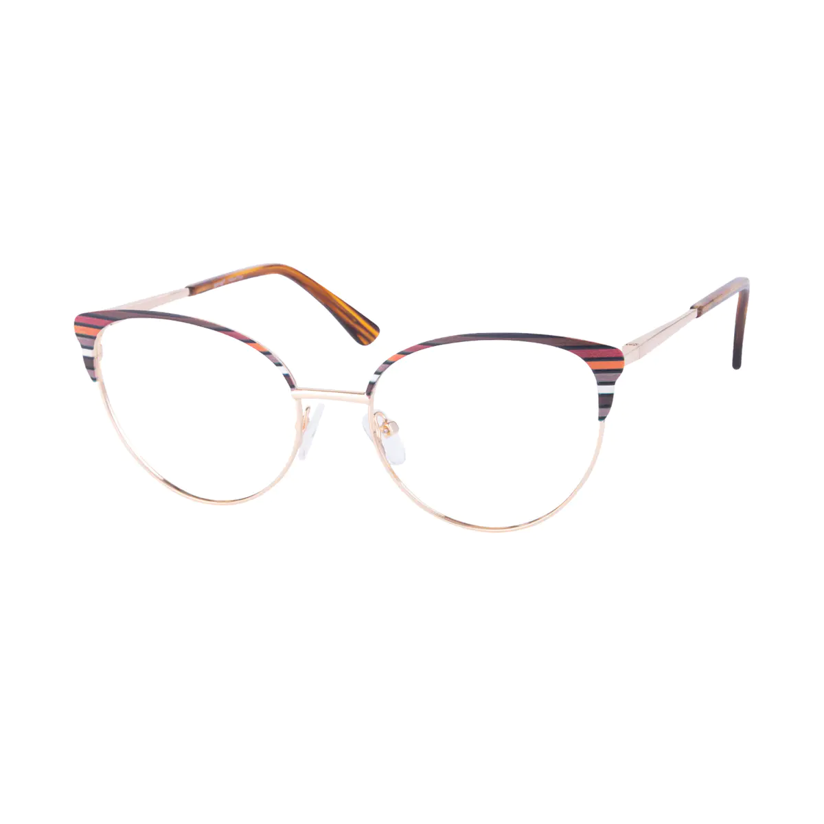 Browline Brown Eyeglasses