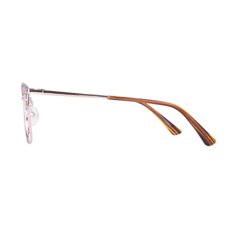 Browline Brown/Gold Eyeglasses