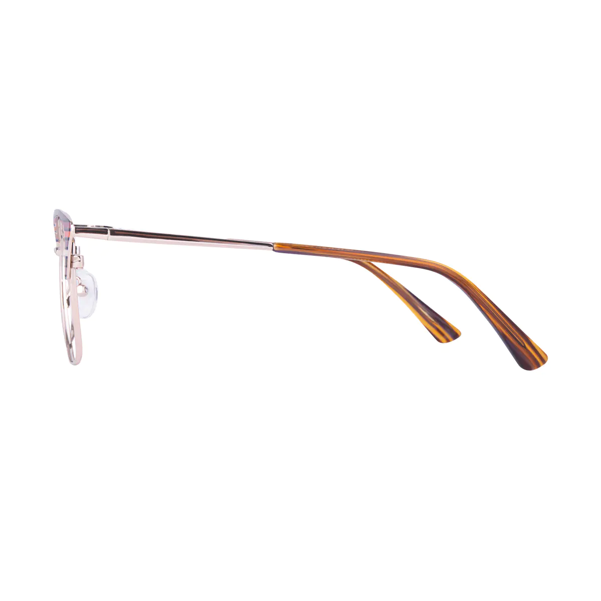 Browline Brown/Gold Eyeglasses