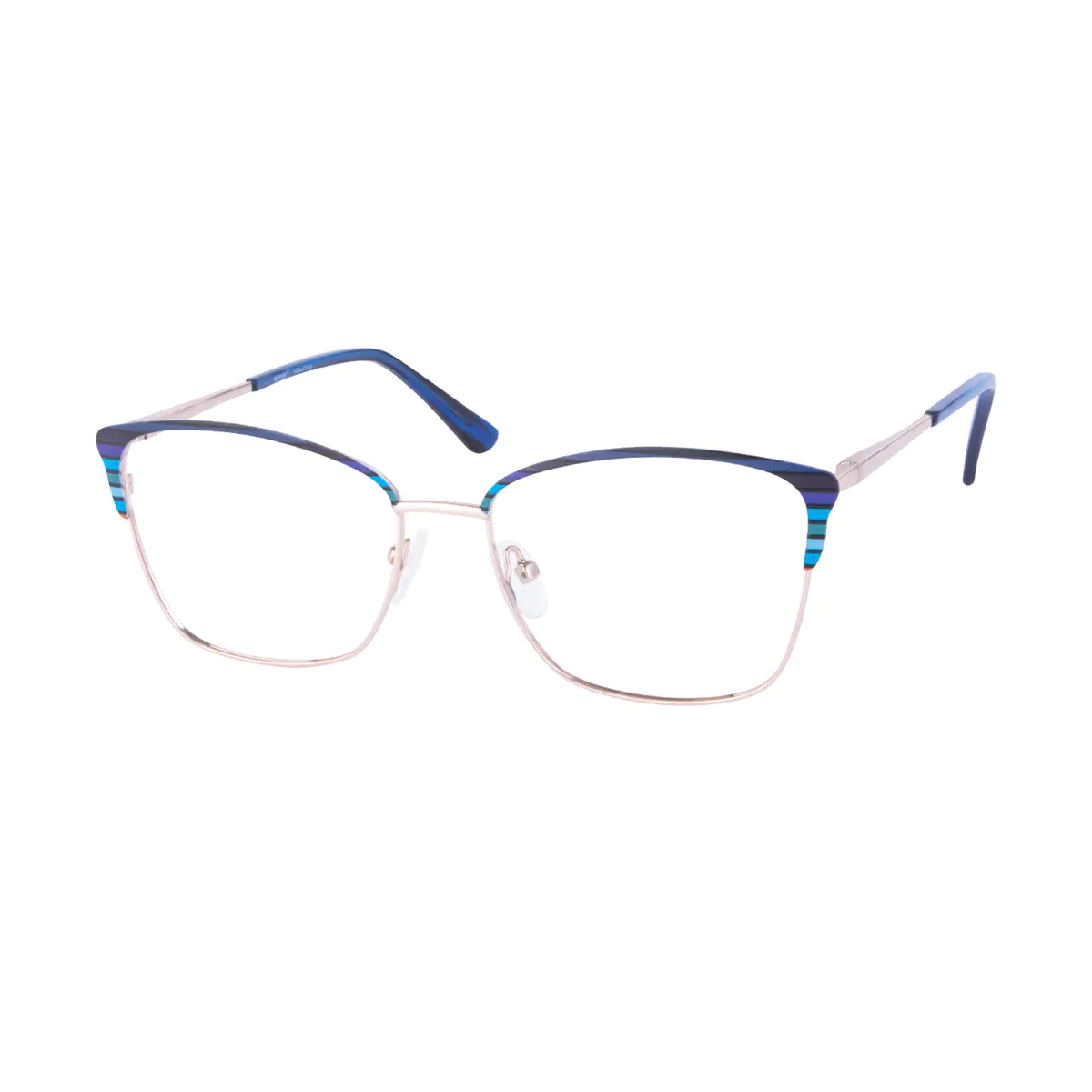 Browline Blue Eyeglasses