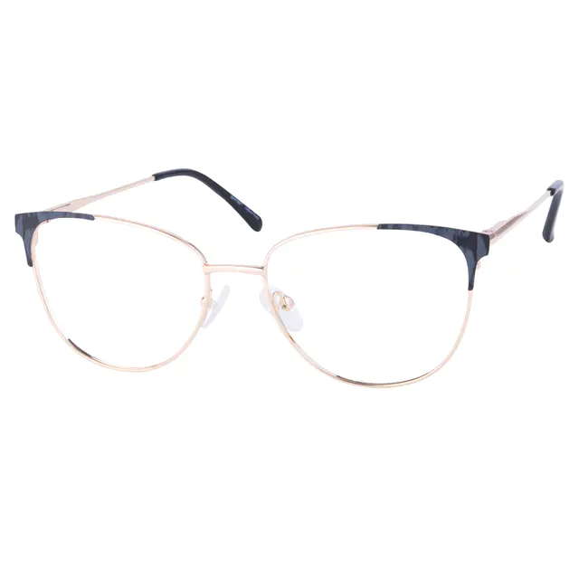 Cat-eye  Black/Gold Eyeglasses