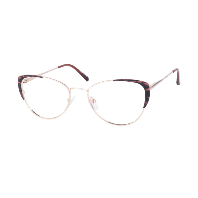 Cat-eye Brown Eyeglasses