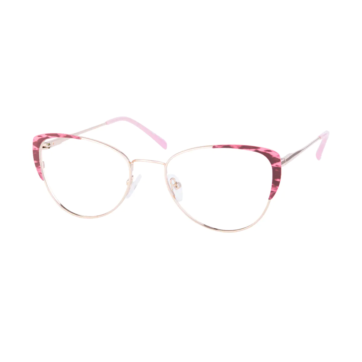 Browline Pink Eyeglasses