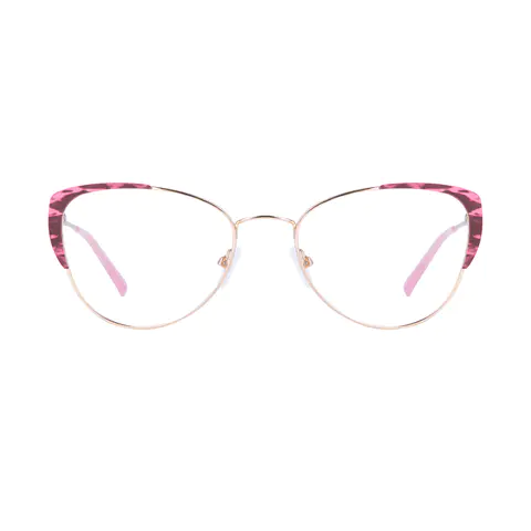 Browline Pink Eyeglasses
