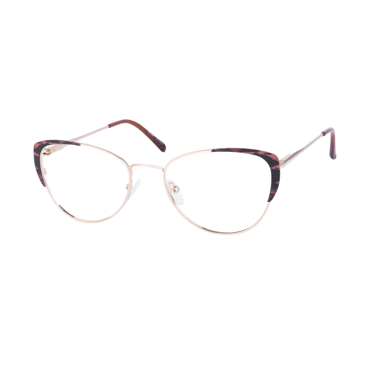 Browline Gradient Brown Eyeglasses