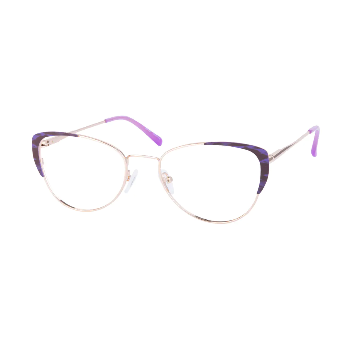 Browline Gradient Purple Eyeglasses