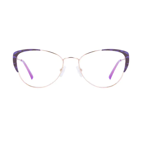 Browline Gradient Purple Eyeglasses