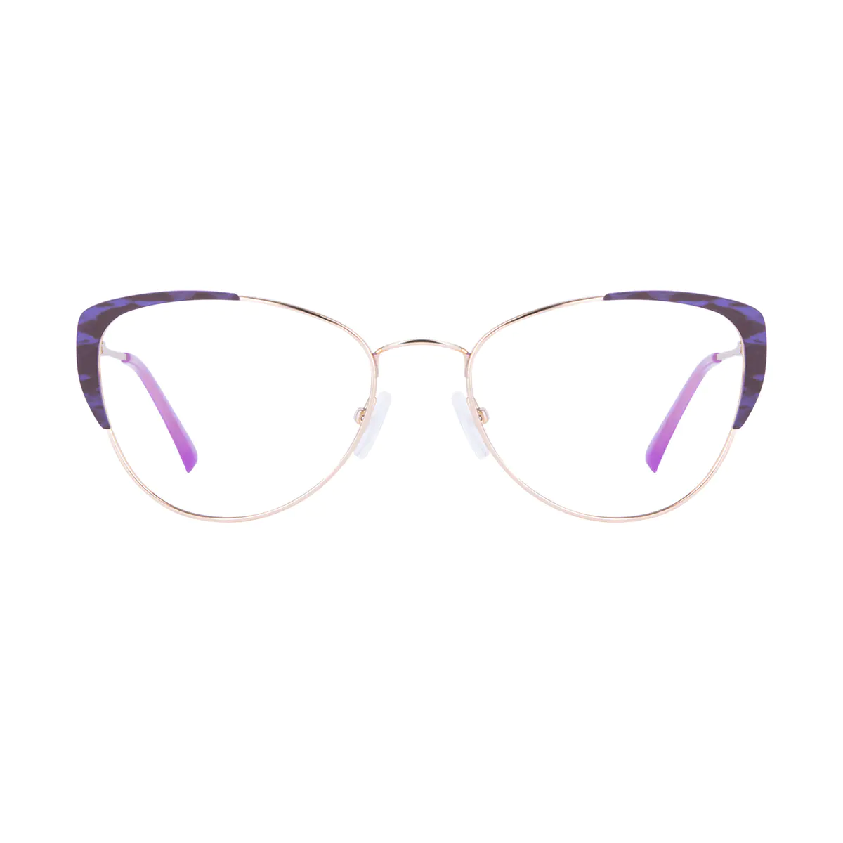 Browline Gradient Purple Eyeglasses