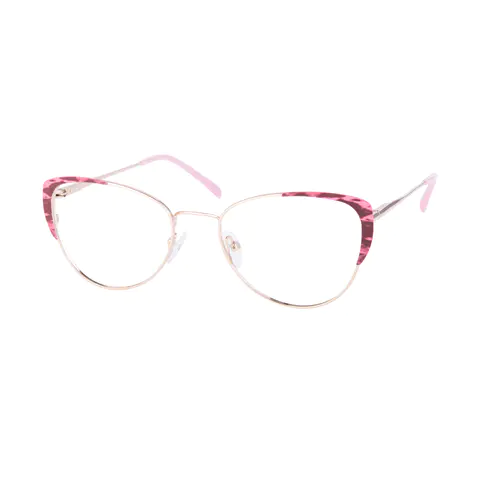 Browline Gradient Pink Eyeglasses