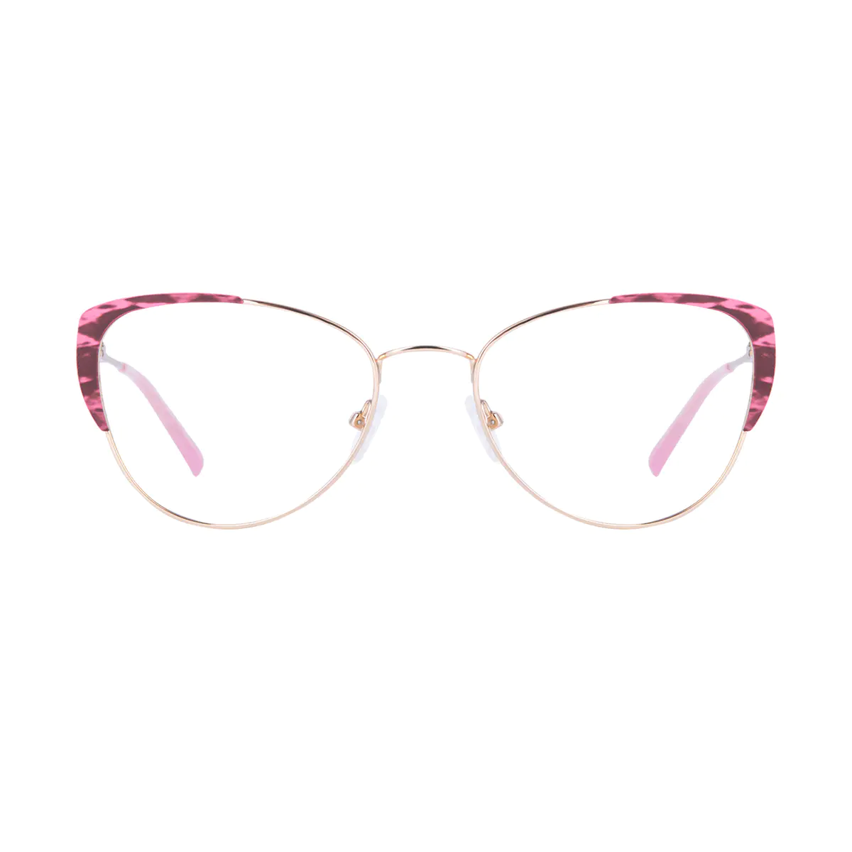 Browline Gradient Pink Eyeglasses