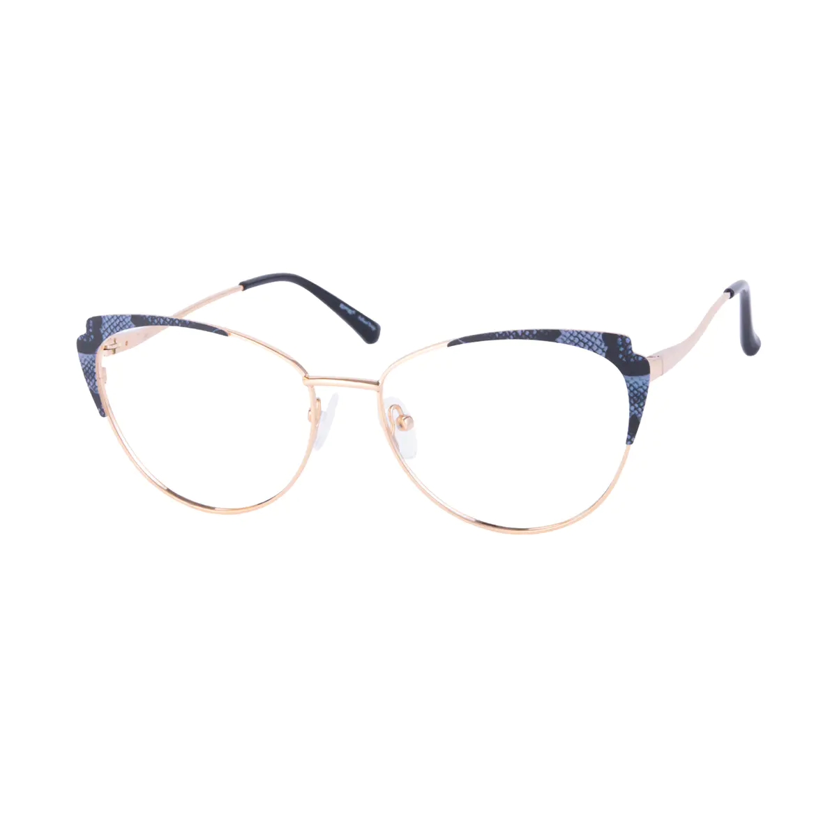 Browline Blue Eyeglasses