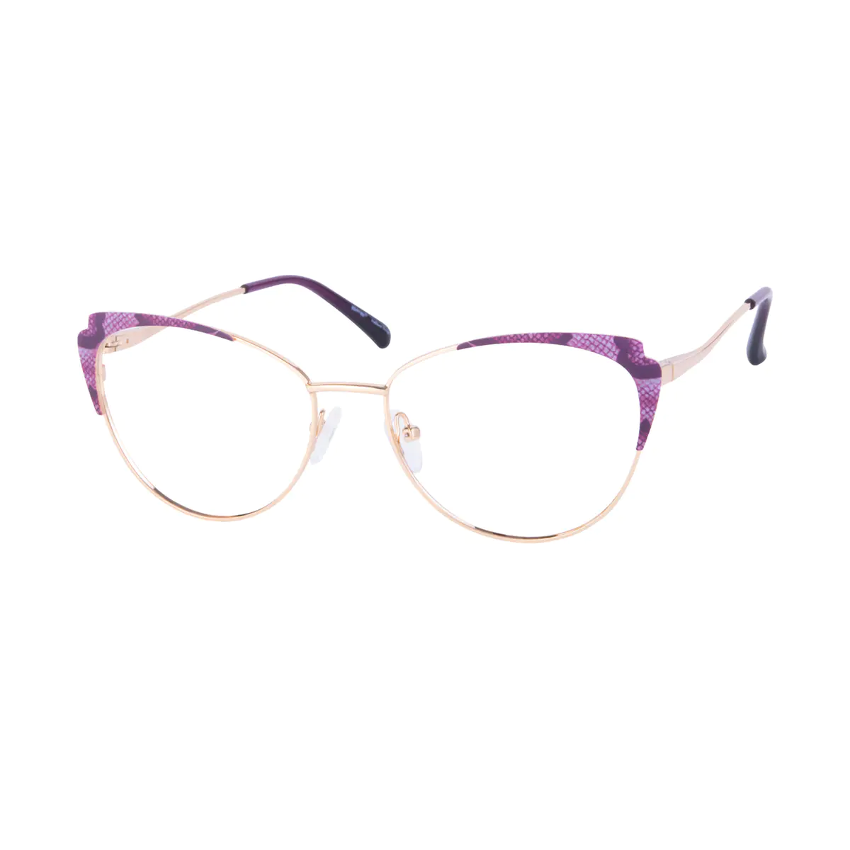 Browline Purple Eyeglasses