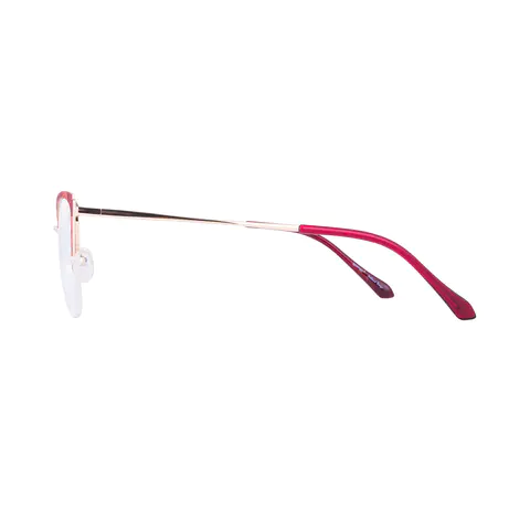 Browline Gradient Red Eyeglasses