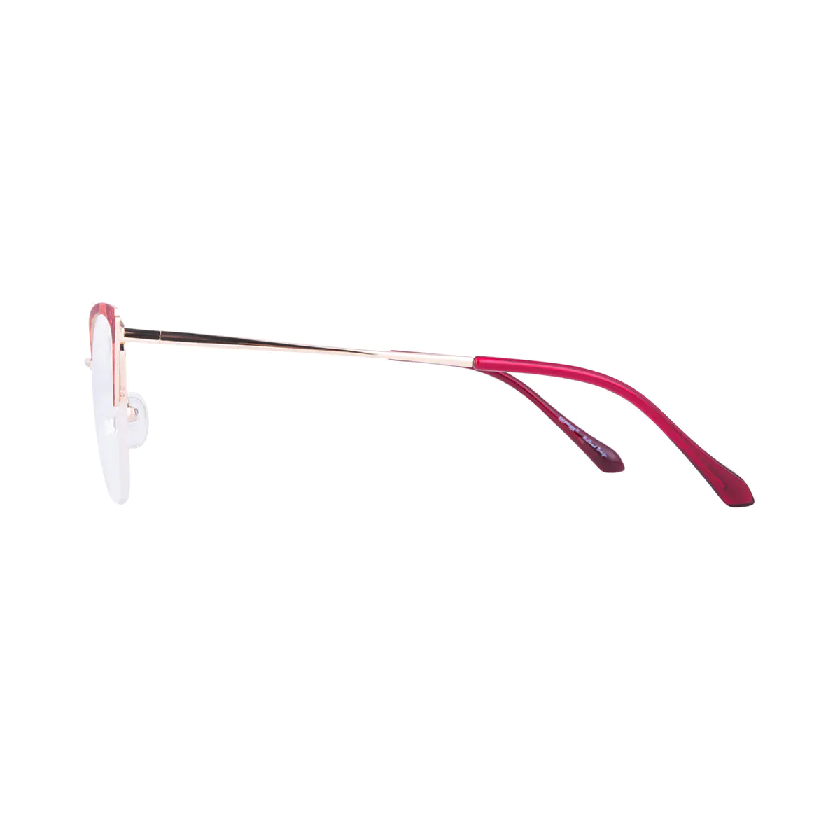 Browline Gradient Red Eyeglasses