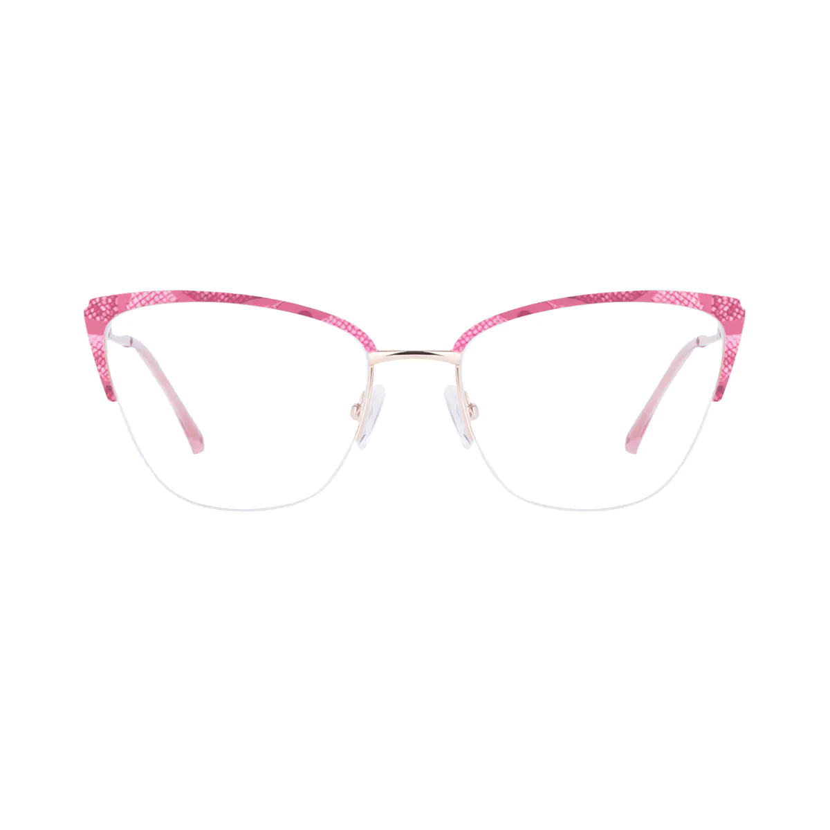 Browline Gradient Pink Eyeglasses