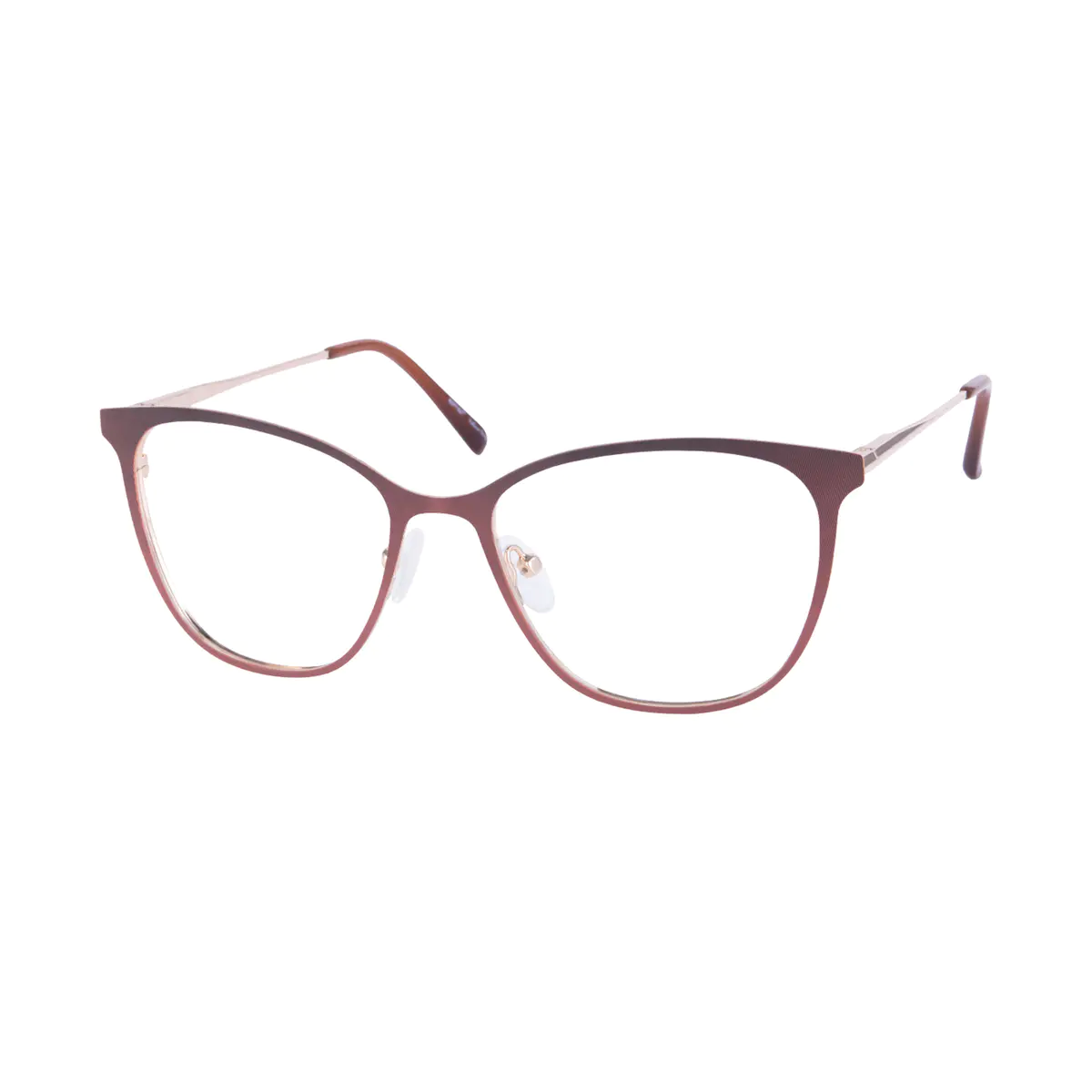 Cat-eye Brown Eyeglasses