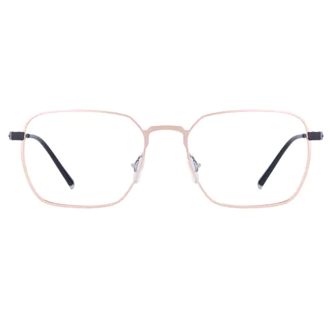 Square Gold Eyeglasses
