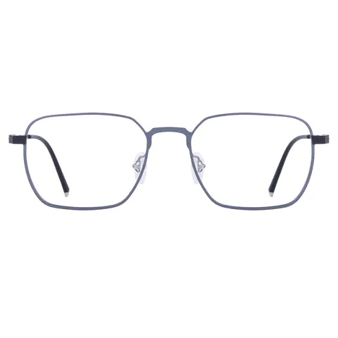 Square Silver Eyeglasses