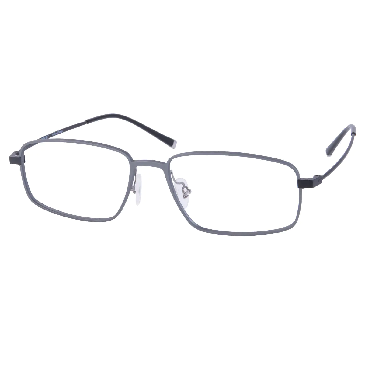 Rectangle Grey Eyeglasses