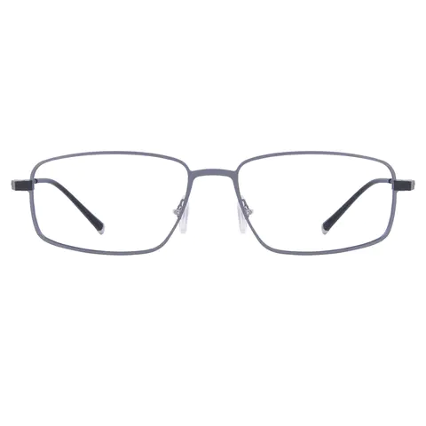 Rectangle Grey Eyeglasses