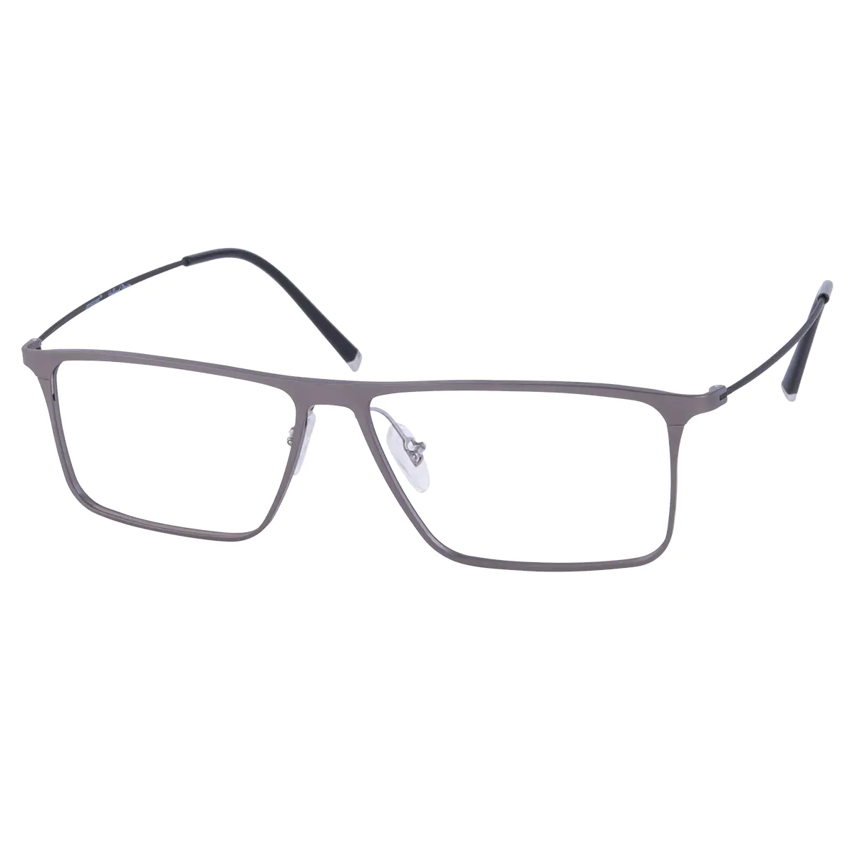 Rectangle Grey Eyeglasses